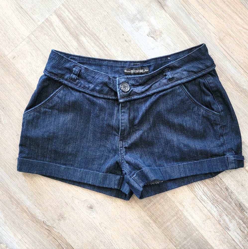 BB Couture Dark Wash Lightweight Denim Shorts Size 9